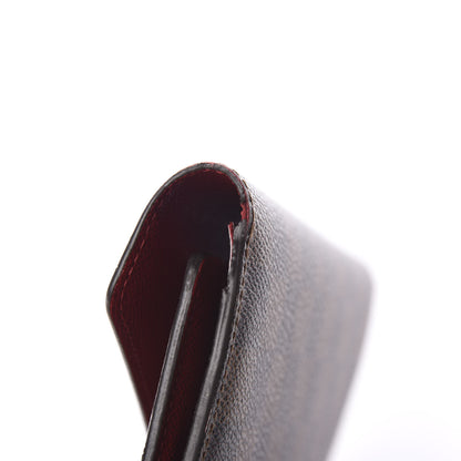 Louis Vuitton Damier Ebene Josephine Wallet Red 10 of 11