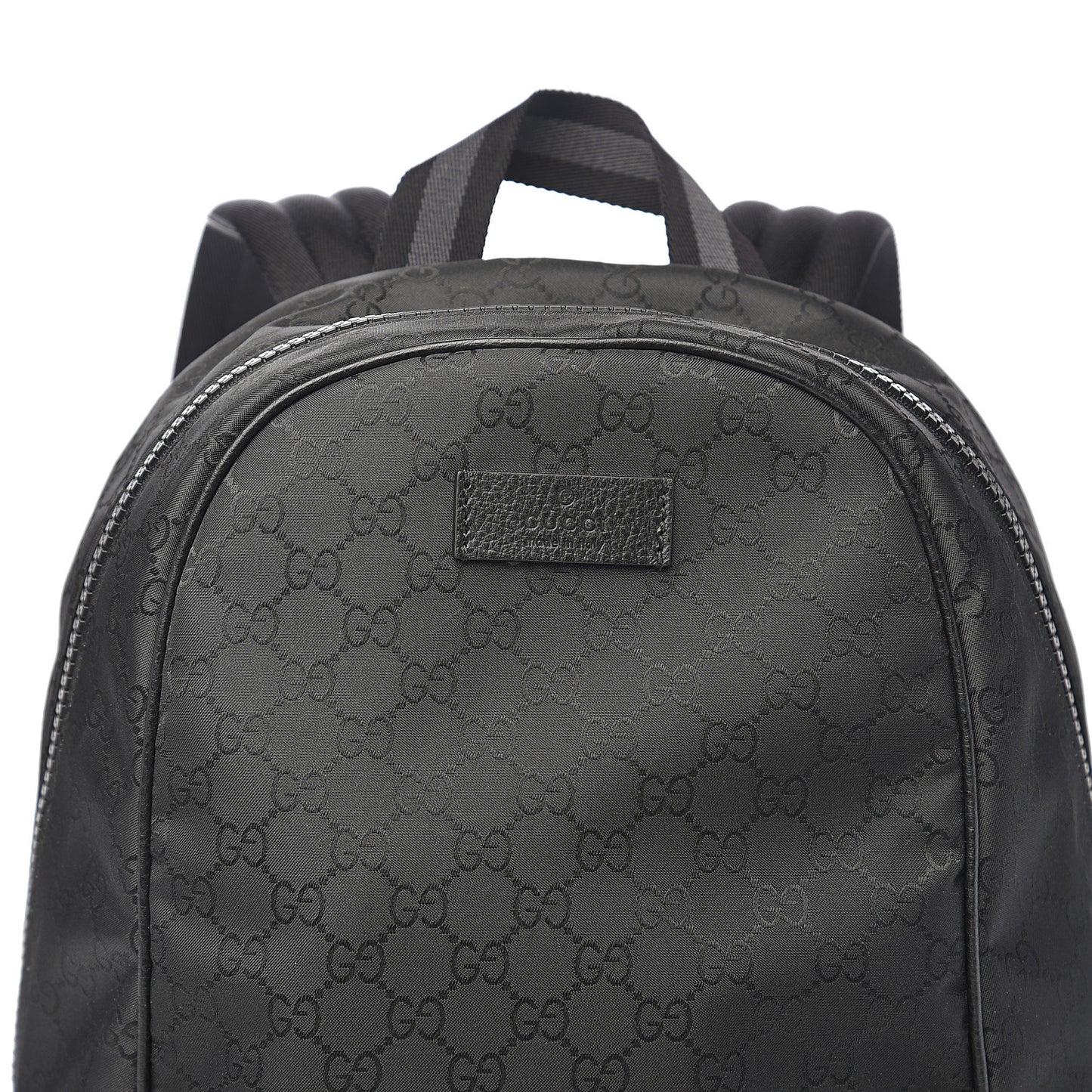 Nylon Monogram Slim Backpack Black
