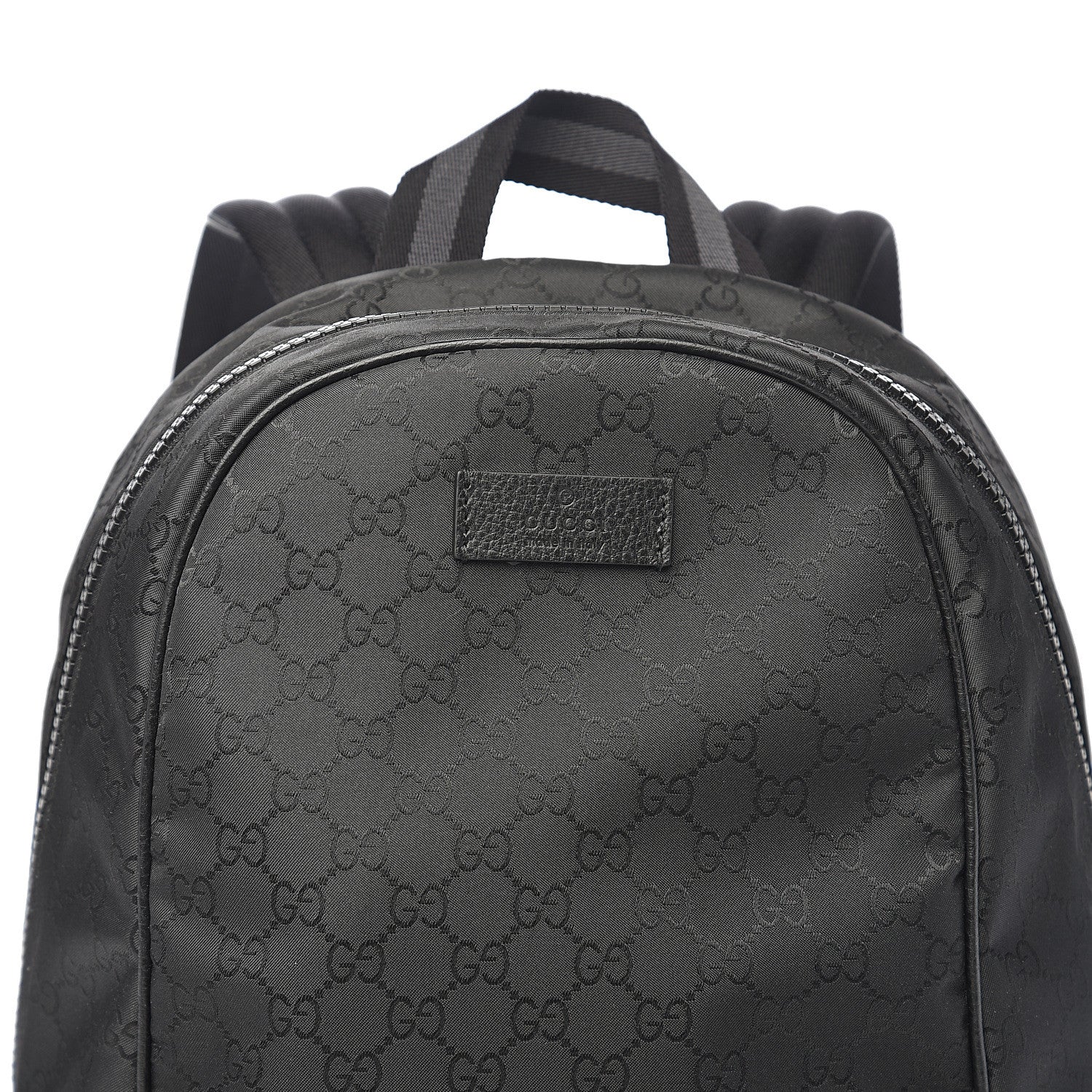 Gucci Nylon Monogram Slim Backpack Black 9 of 9