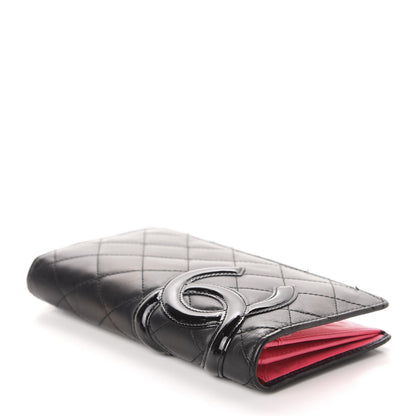 Chanel Calfskin Quilted Cambon Yen Wallet Black 4 of 11