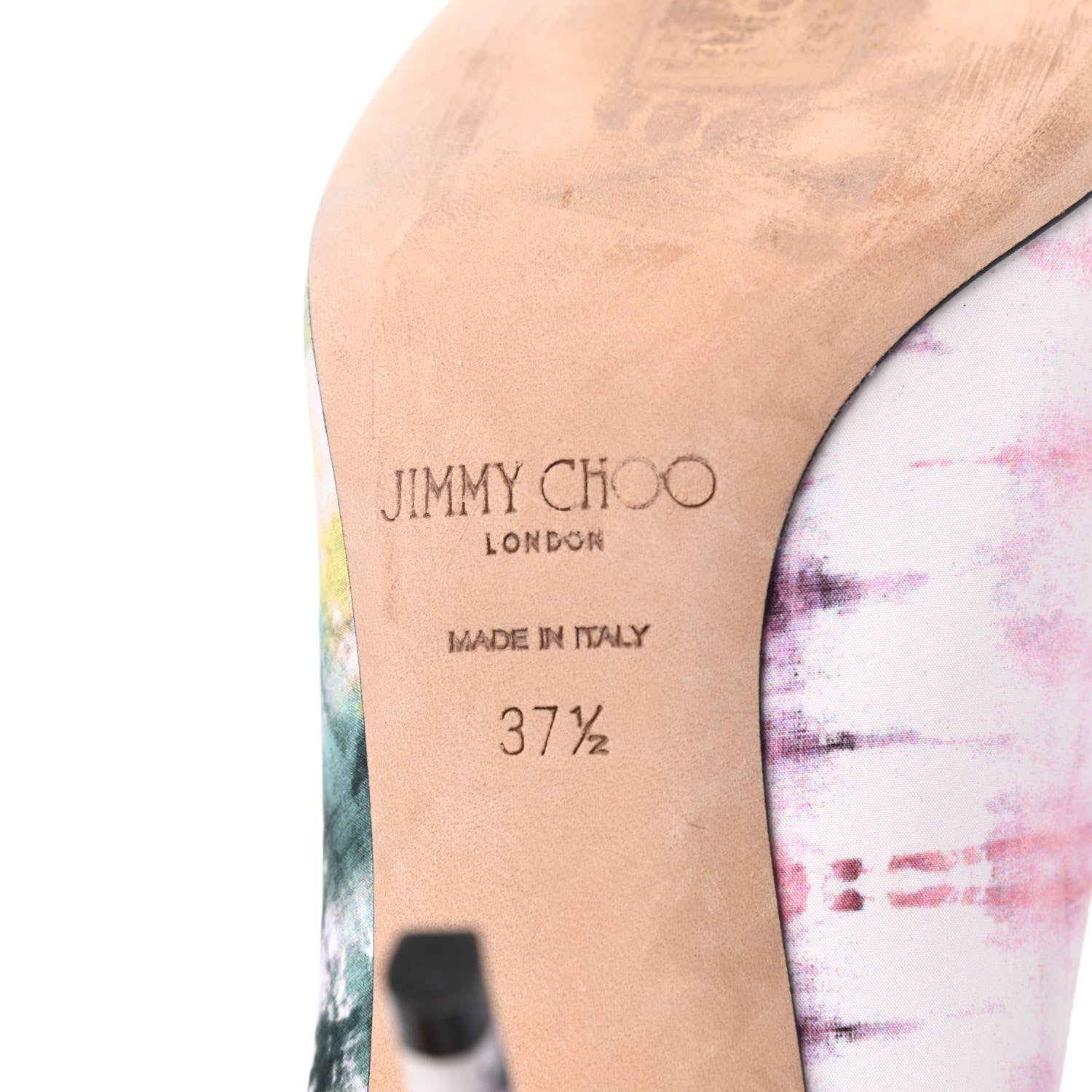 Jimmy Choo Fabric Tie Dye Love Pumps 37.5 Multicolor 7 of 12