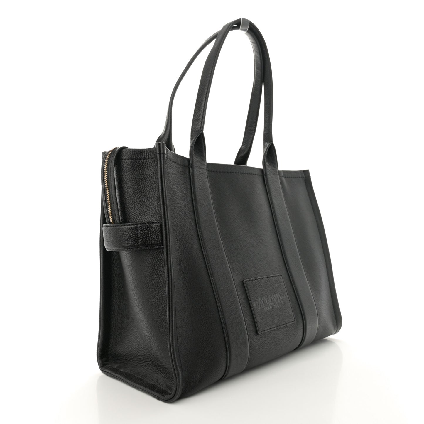 Grained Calfskin Large The Tote Bag Black