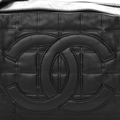 Chanel Lambskin Quilted Medium Chocolate Bar Shoulder Bag Black 8 of 11