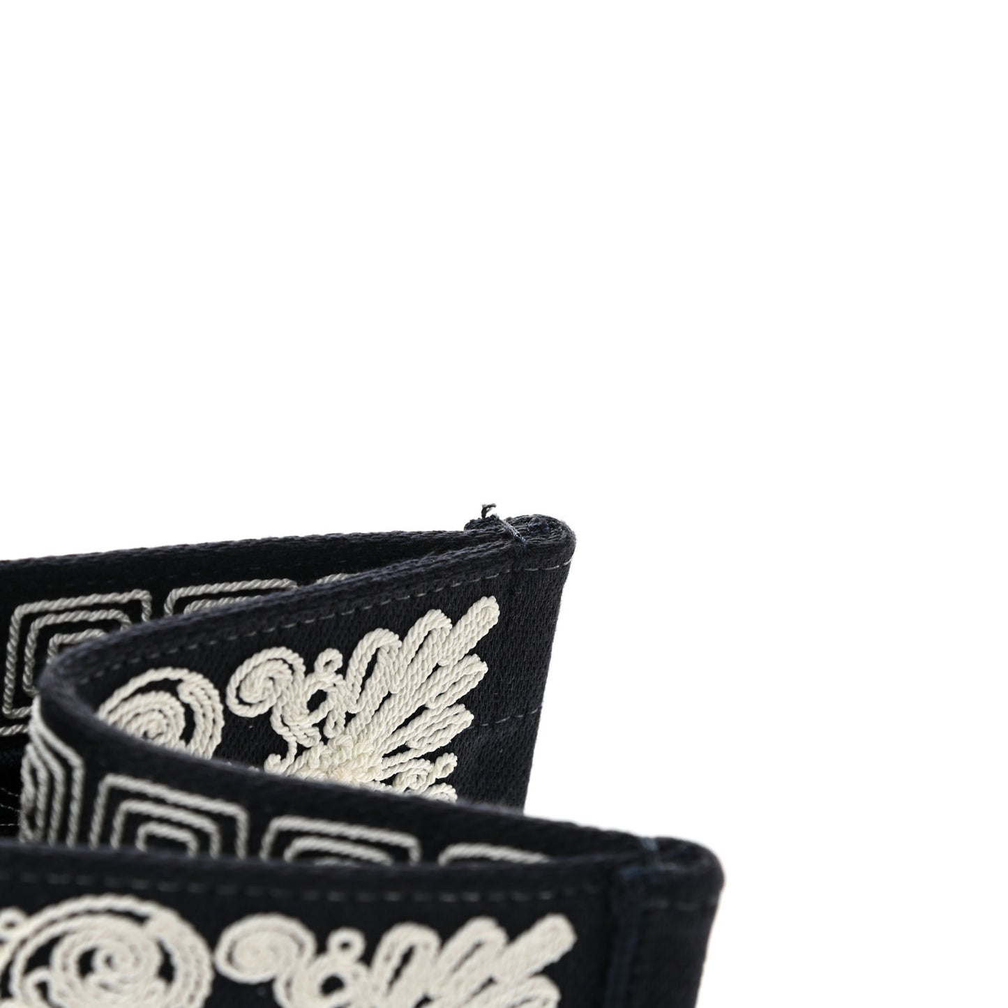Canvas Embroidered Cornely Book Tote Blue White