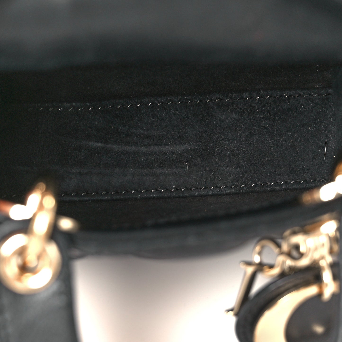 Lambskin Cannage Micro Lady Dior Black