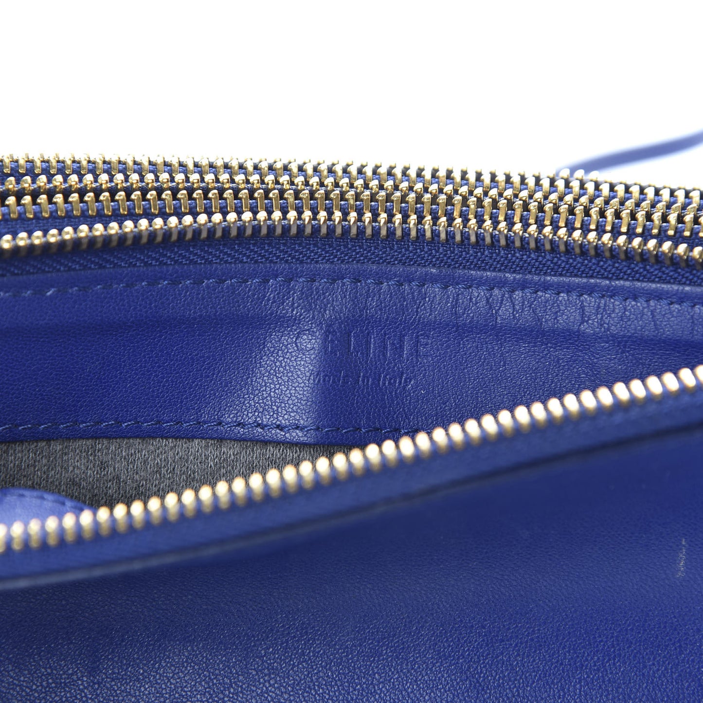 Lambskin Small Trio Crossbody Bag Violet Blue