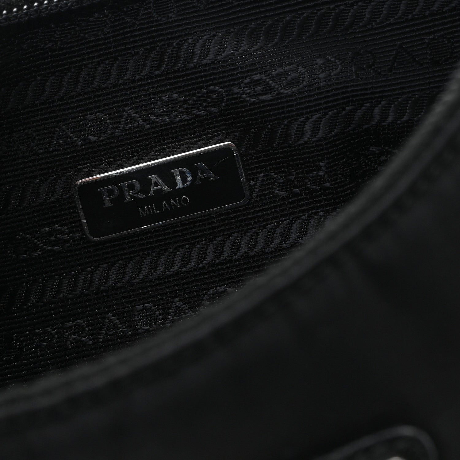 Prada Tessuto Nylon Mini Re-Edition 2000 Bag Black 6 of 11