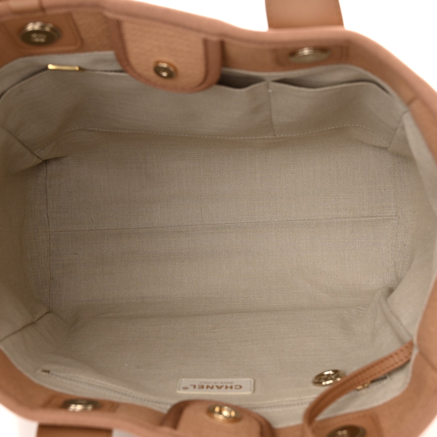 Chanel Mixed Fibers Small Deauville Tote Camel 6 of 11