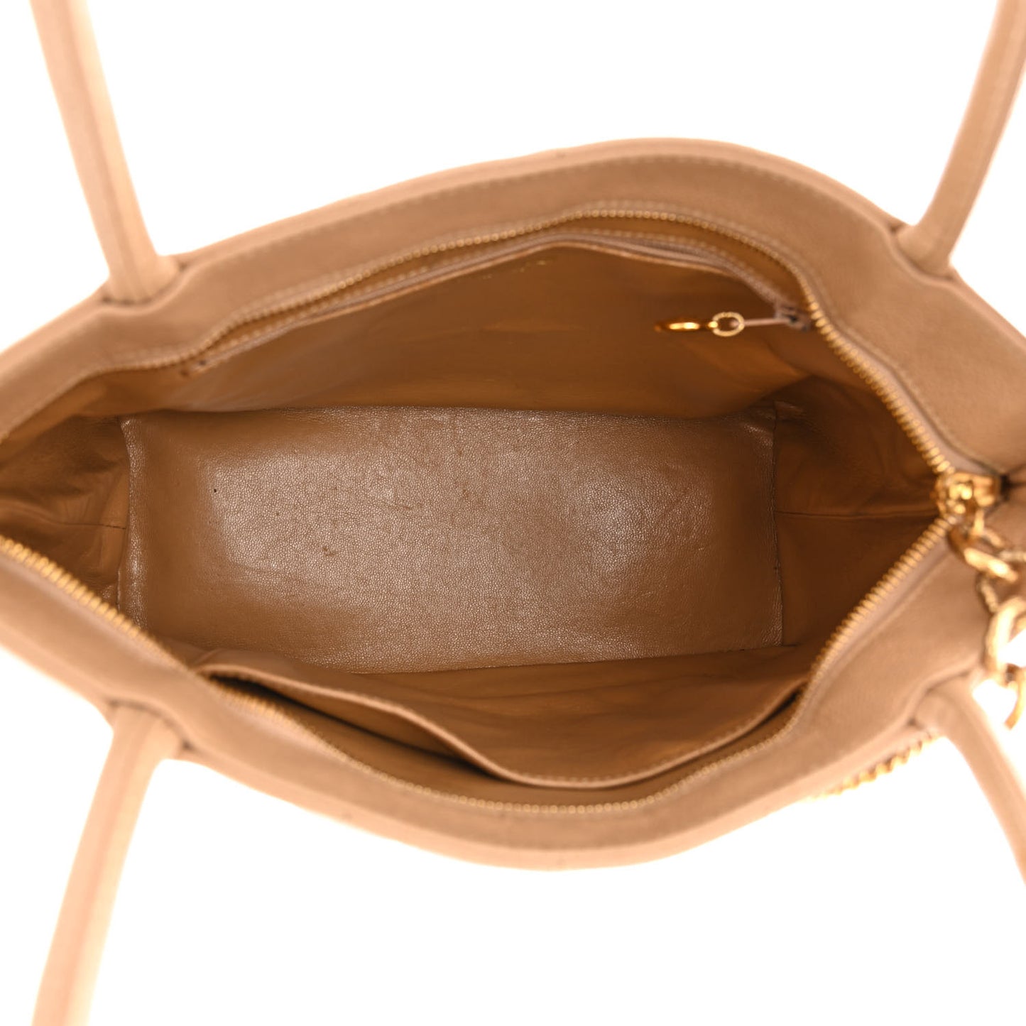 Caviar Quilted Medallion Tote Beige