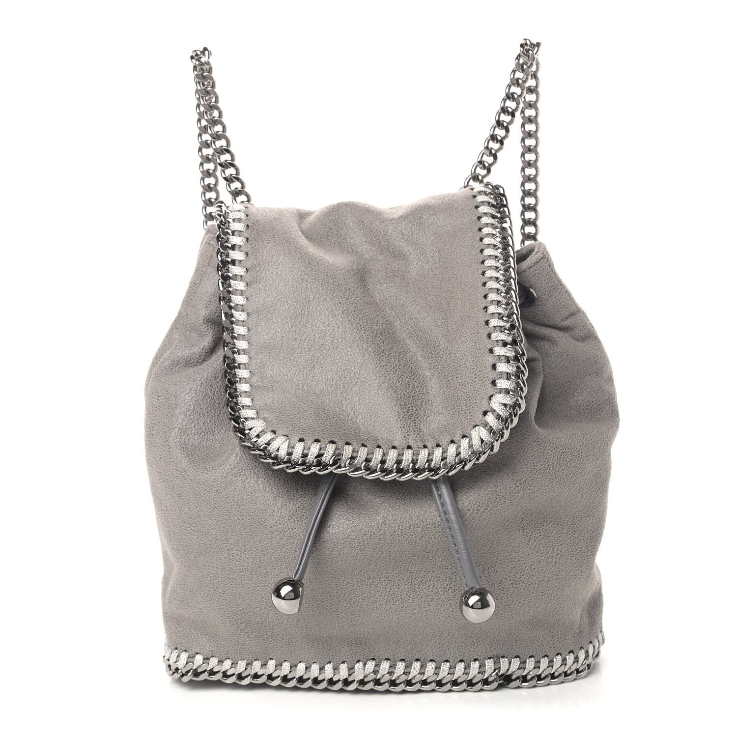 Stella McCartney Shaggy Deer Falabella Backpack Grey 1 of 4