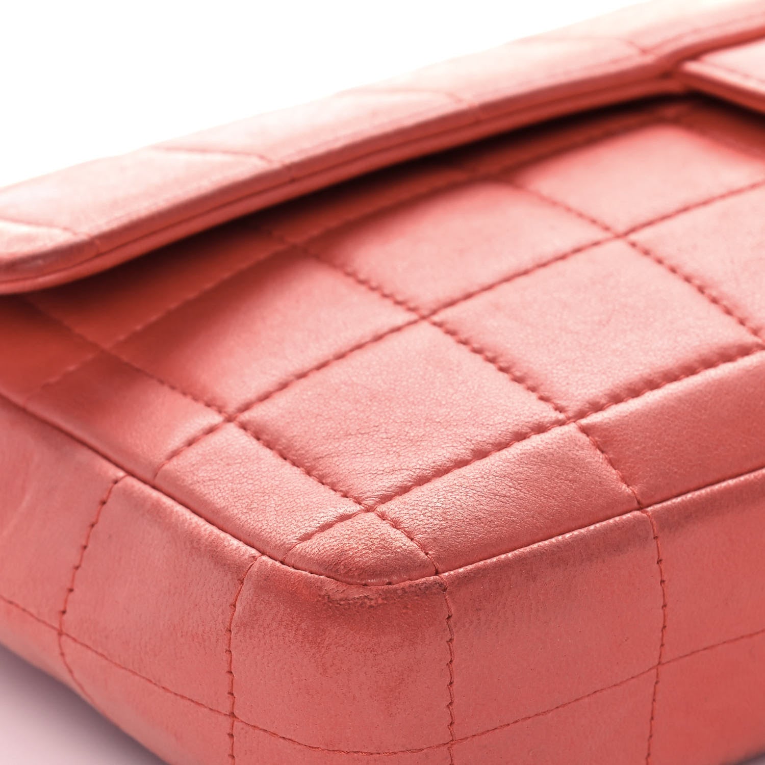 Chanel Lambskin East West Chocolate Bar Flap Pink 8 of 14