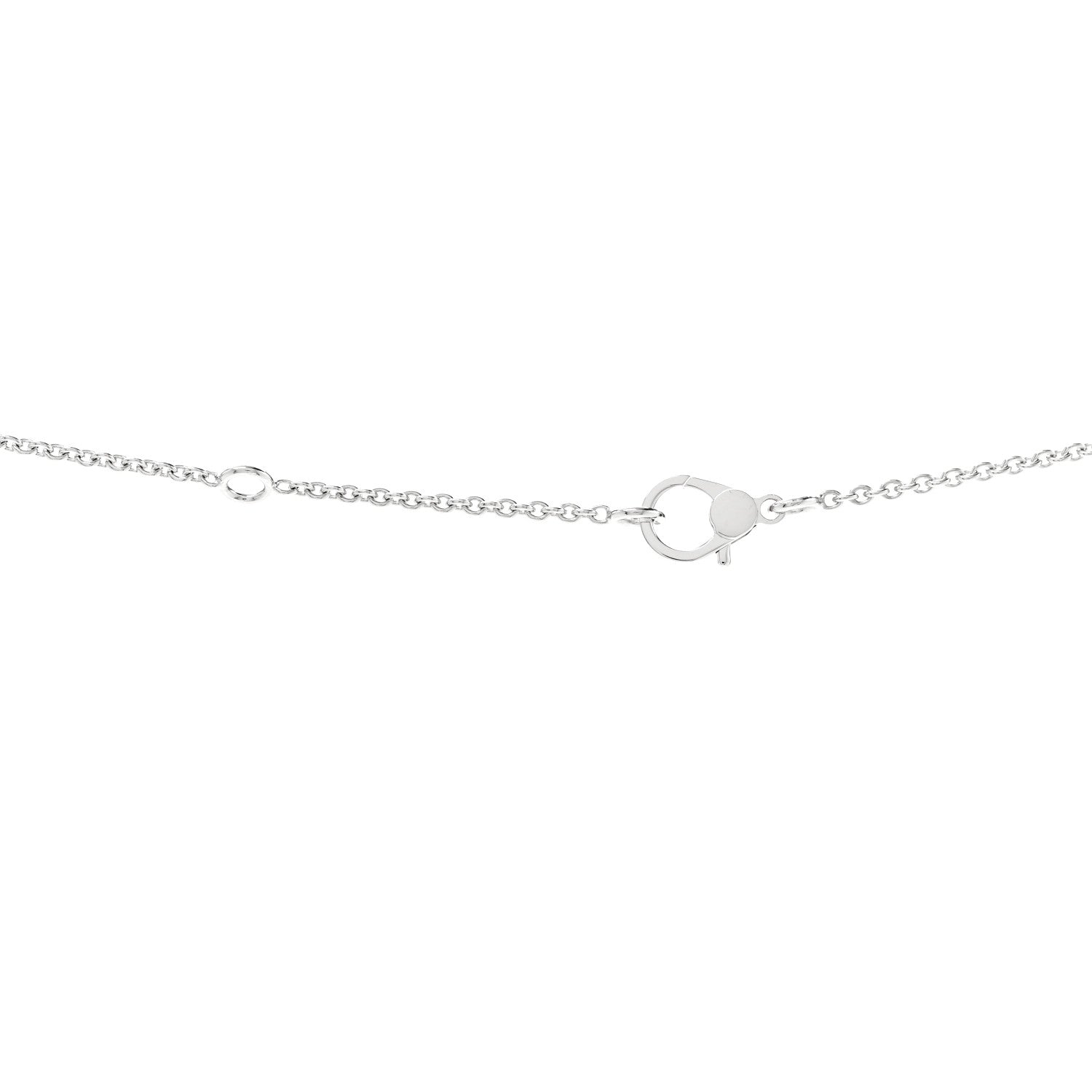 Hermes 18K White Gold Diamond Finesse Pendant Necklace 5 of 7