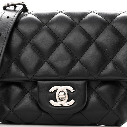 Chanel Calfskin Quilted CC Uniform Flap Belt Bag Black 8 of 10