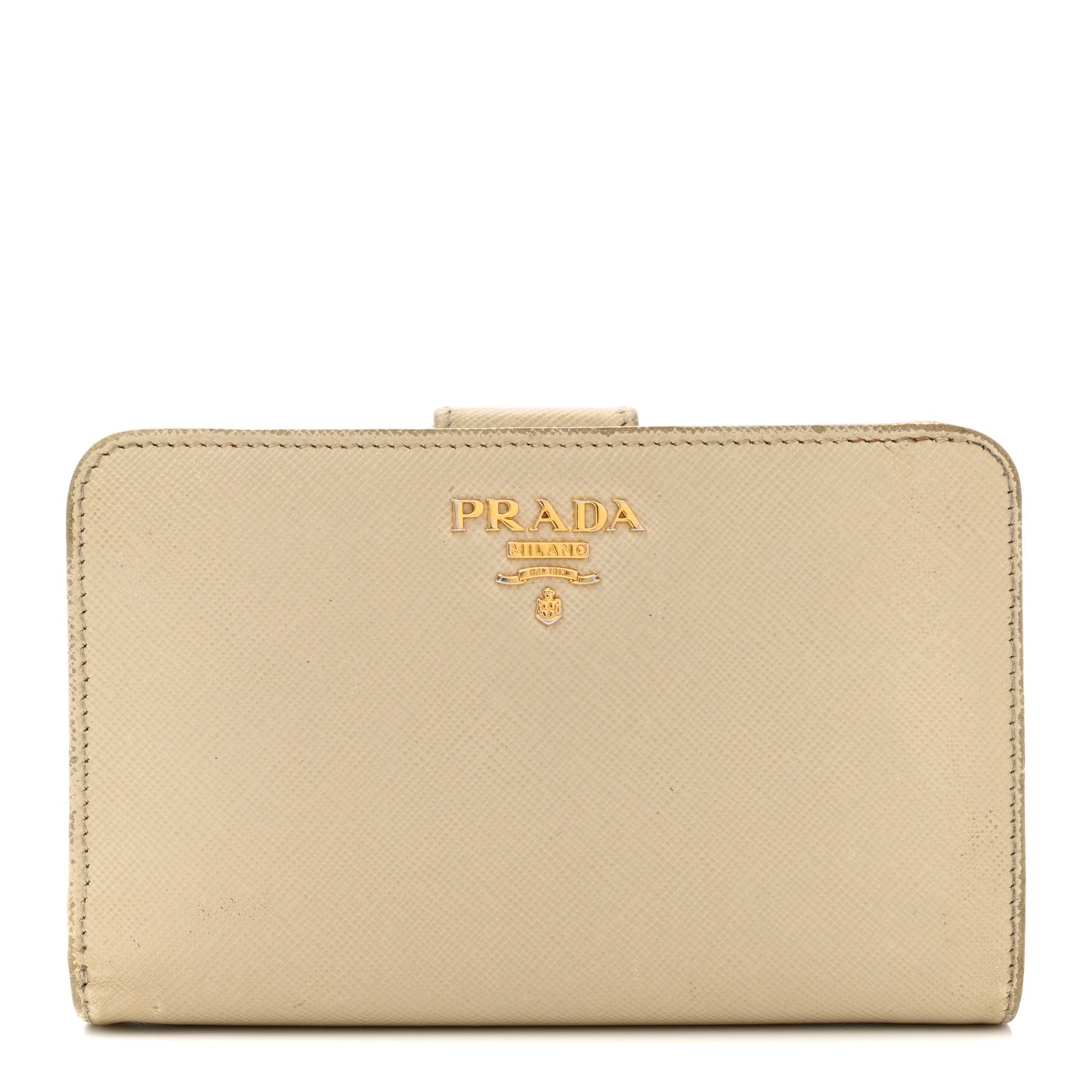 Saffiano Metal Compact Wallet Cammeo