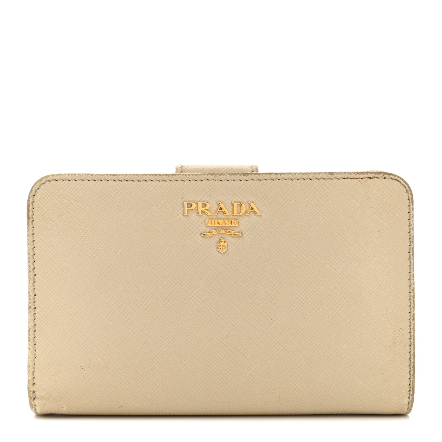 Prada Saffiano Metal Compact Wallet Cammeo 1 of 14