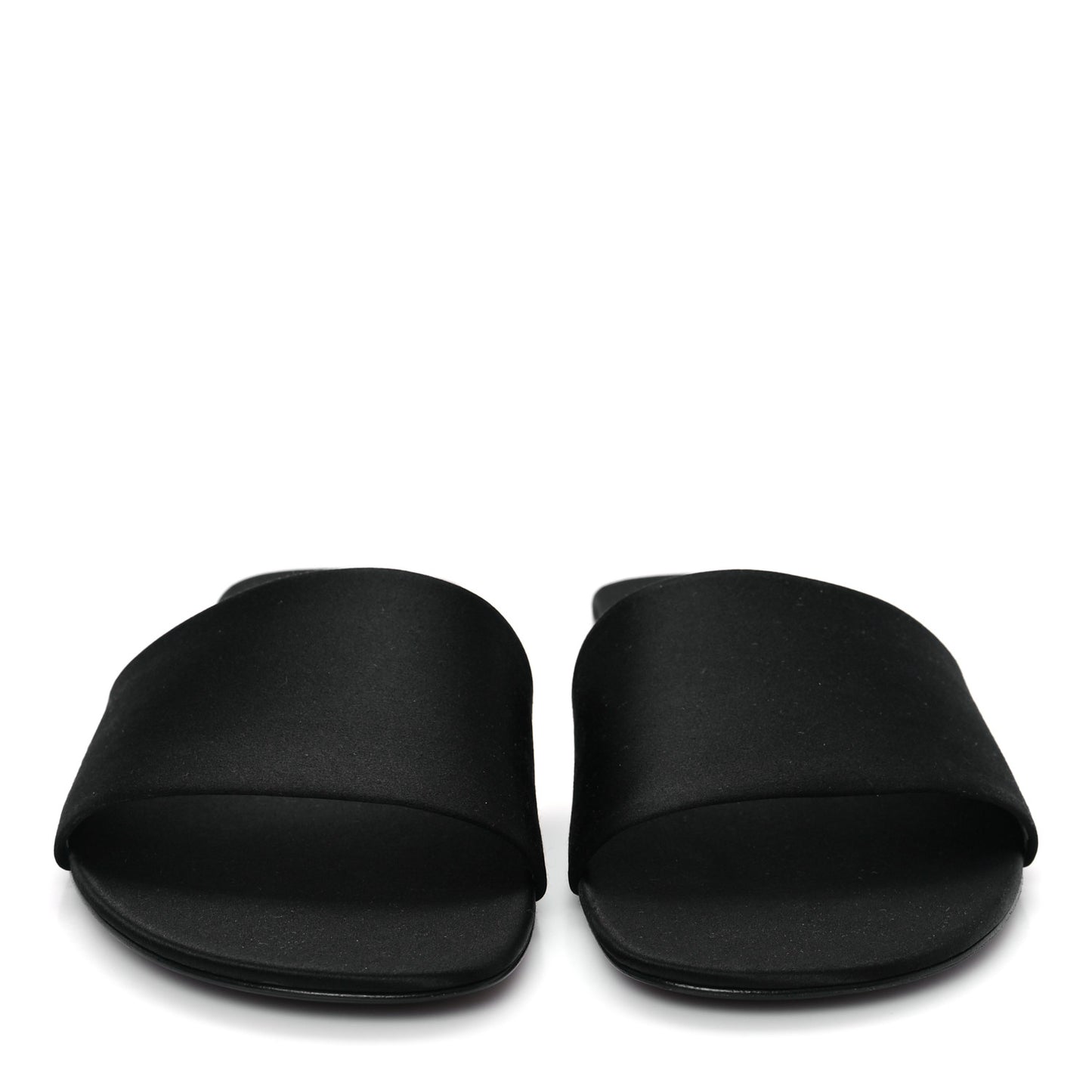 Satin Mens Carlyle Slide Sandals 41 Black