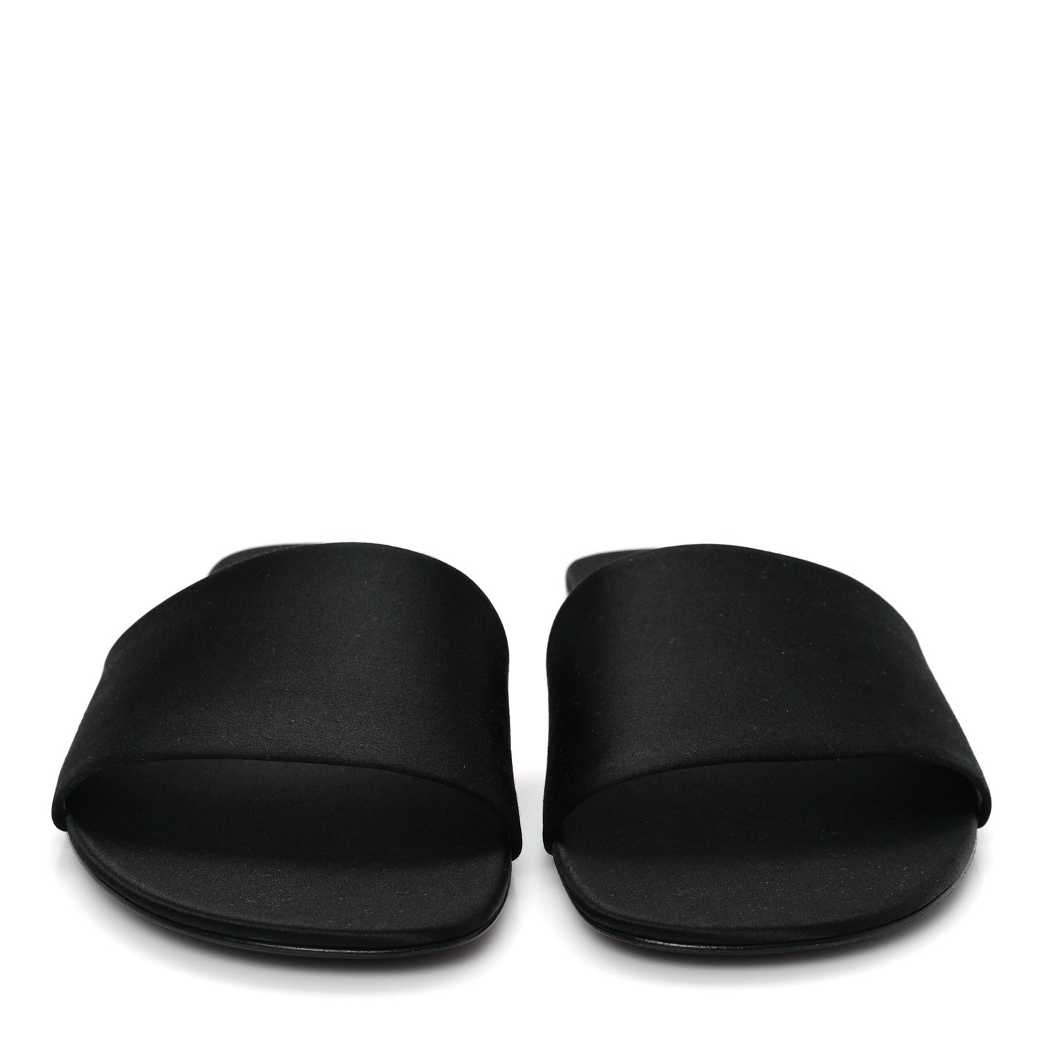 Saint Laurent Satin Mens Carlyle Slide Sandals 41 Black 3 of 10