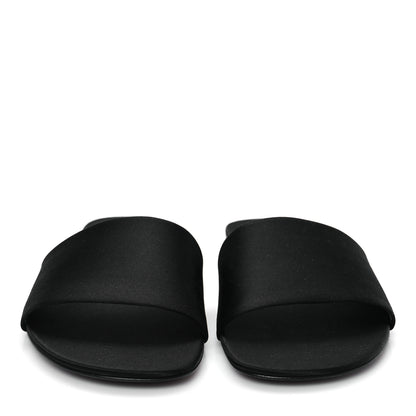 Saint Laurent Satin Mens Carlyle Slide Sandals 41 Black 3 of 10