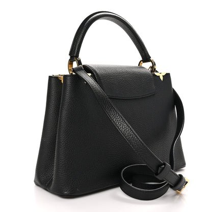 Louis Vuitton Taurillon Capucines PM  Black 3 of 10