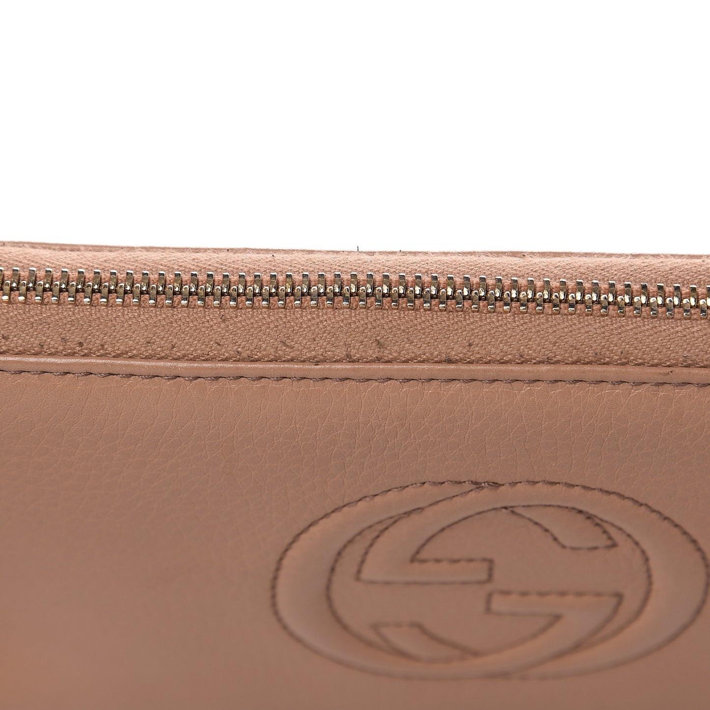 Calfskin Soho Zip Around Wallet Camelia