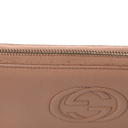 Gucci Calfskin Soho Zip Around Wallet Camelia 10 of 14