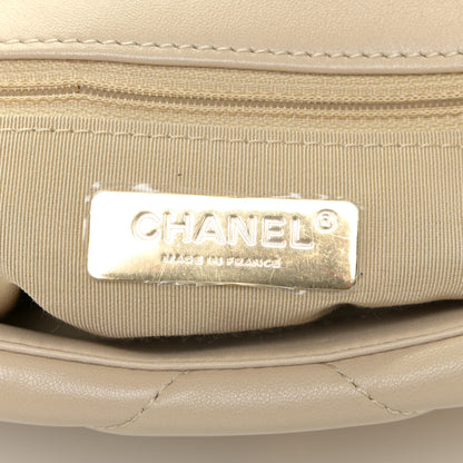 Chanel Lambskin Quilted Medium Chanel 19 Flap Beige 6 of 13