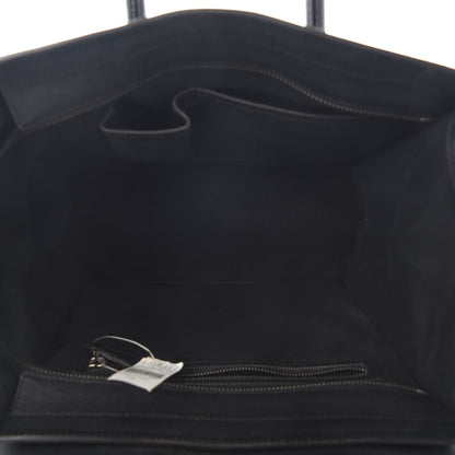 Celine Drummed Calfskin Mini Luggage Black 5 of 8