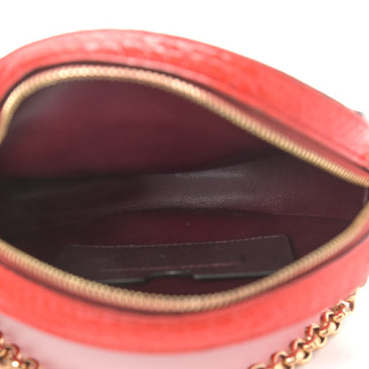 Givenchy Calfskin Crocodile Embossed Eden Round Red 5 of 11