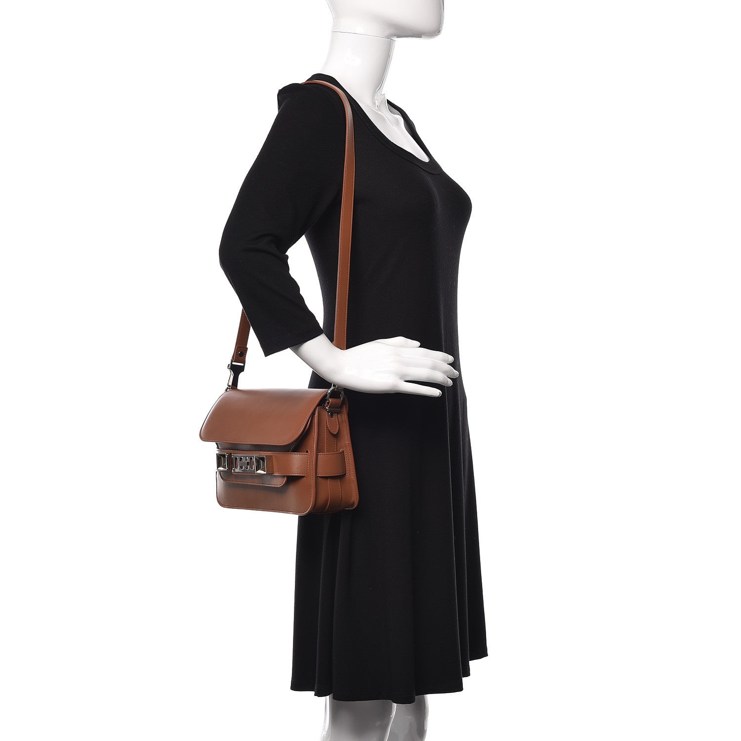 Proenza Schouler Smooth Calfskin Mini PS11 Classic Shoulder Bag Caramel 2 of 9