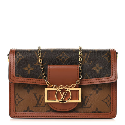 Louis Vuitton Reverse Monogram Dauphine Chain Wallet 1 of 9