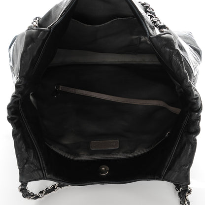 Chanel Patent Calfskin Patchwork Brooklyn Tote Black 5 of 7