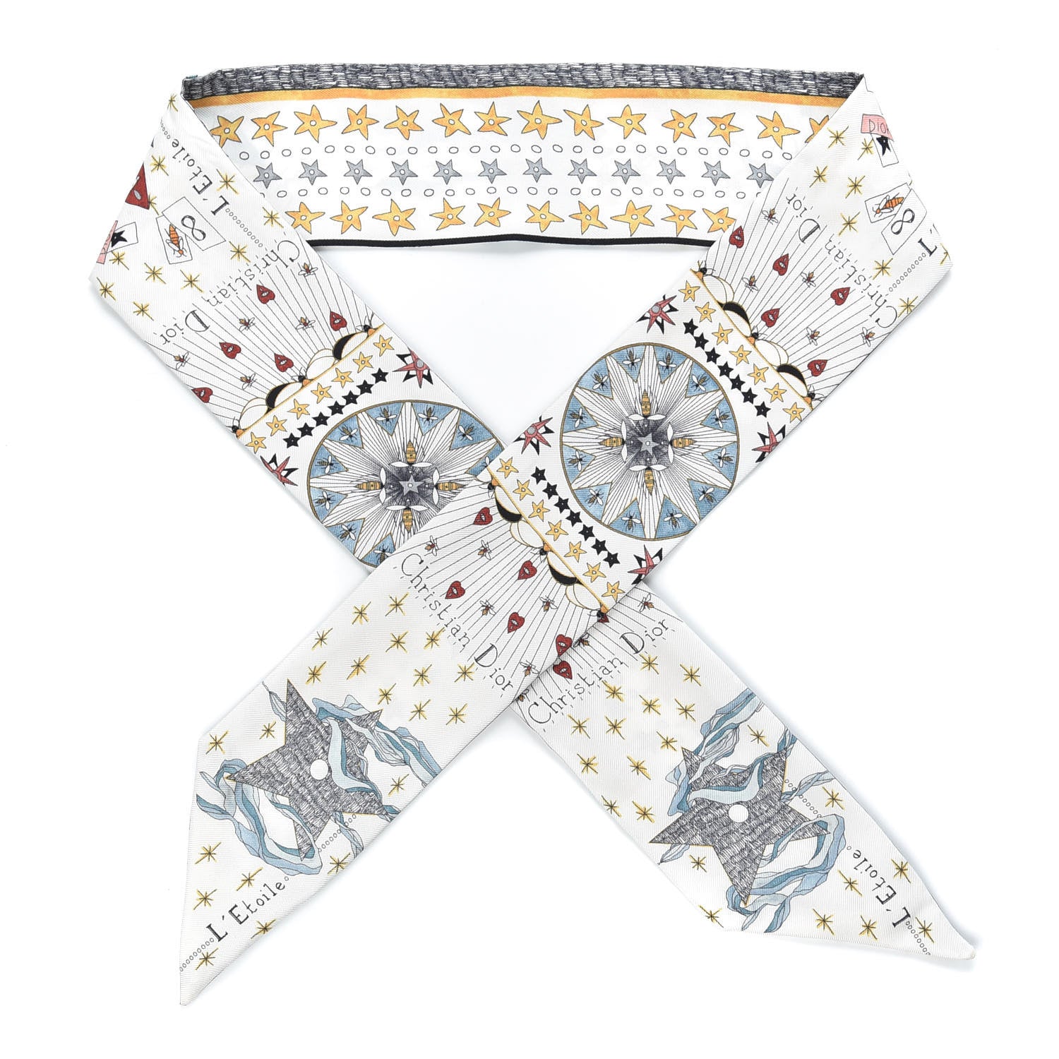 Christian Dior Silk L'Etoile Mitzah Scarf 1 of 3