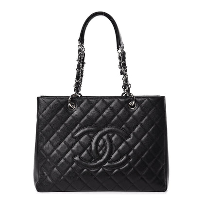 Chanel Caviar Quilted Grand Shopping Tote GST Black 1 of 11