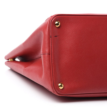 Prada Saffiano Lux Large Tote Fuoco 6 of 13