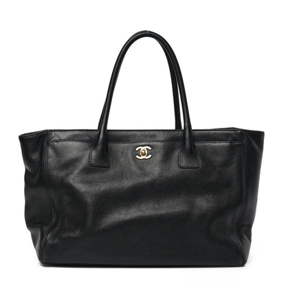 Chanel Calfskin Cerf Executive Shopper Tote Black 1 of 8