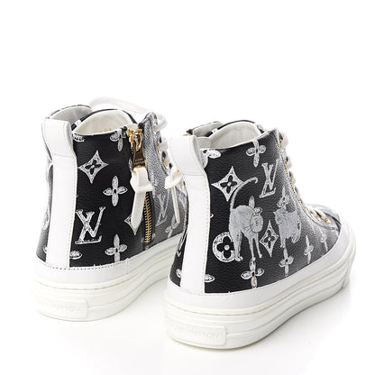Louis Vuitton Catogram Stellar Sneaker Boots 37.5 Black 4 of 8