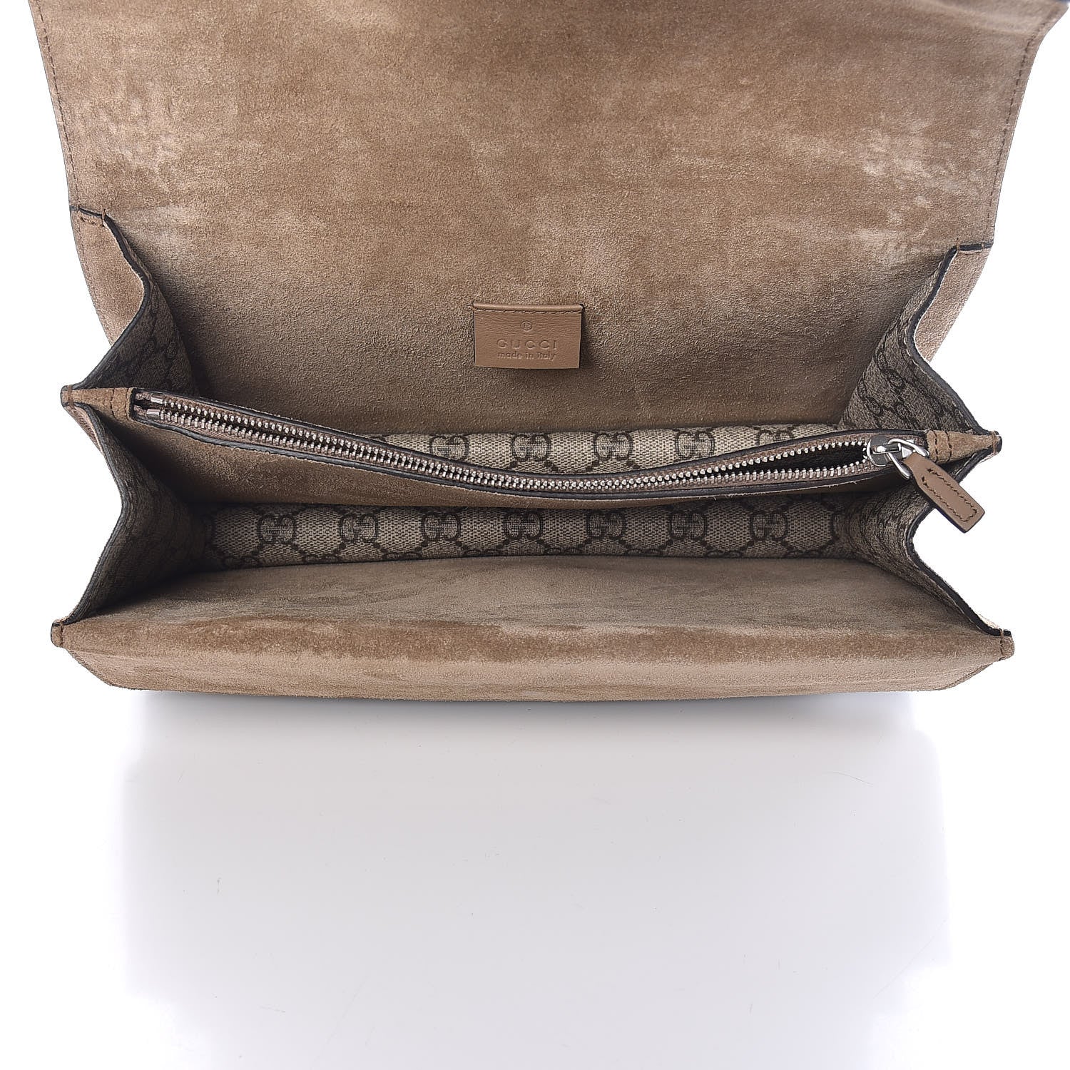 Gucci GG Supreme Monogram Small Dionysus Shoulder Bag Taupe 5 of 12