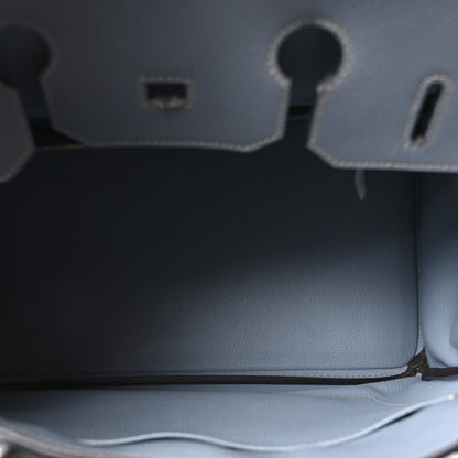 Hermes Epsom Birkin 35 Bleu Lin 4 of 9