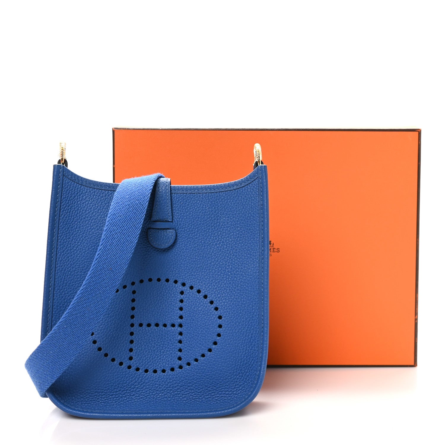 Hermes Taurillon Maurice Amazone Evelyne TPM Bleu France 11 of 11