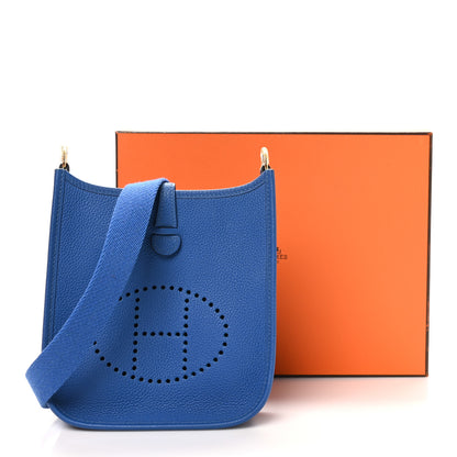 Hermes Taurillon Maurice Amazone Evelyne TPM Bleu France 11 of 11