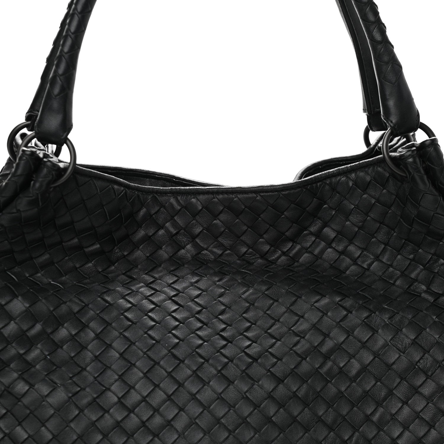 Bottega Veneta Nappa Intrecciato Parachute Bag Black 7 of 10