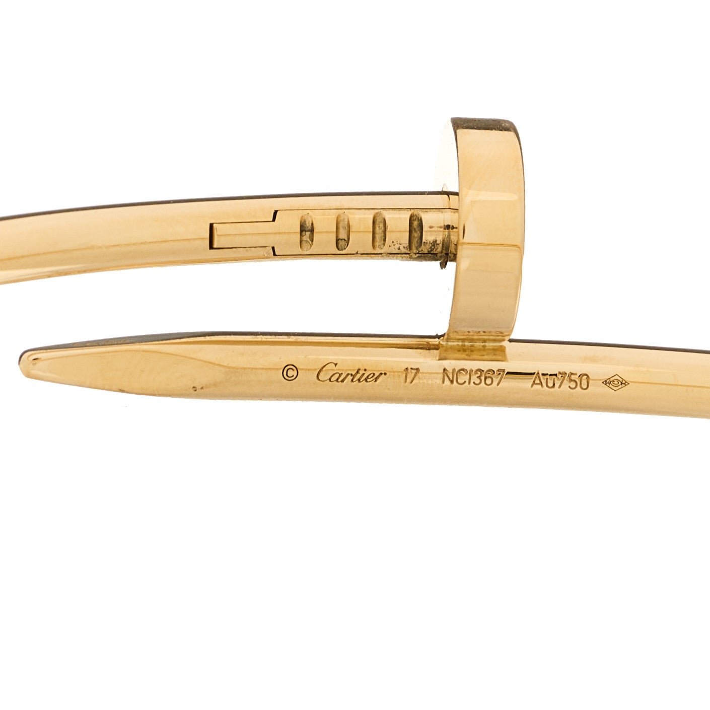 Cartier 18K Yellow Gold Juste Un Clou Bracelet 17 3 of 3