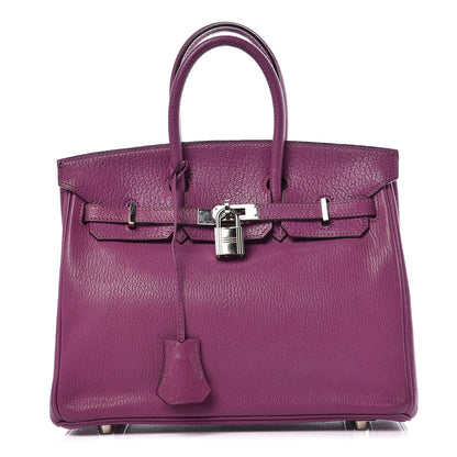 Hermes Chevre Mysore Birkin 25 Cyclamen 1 of 43