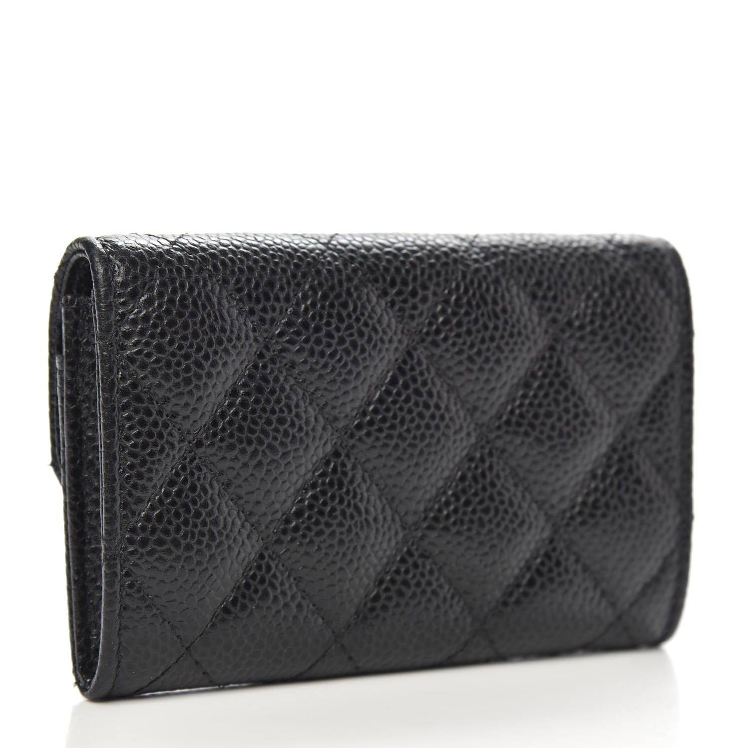 Chanel Caviar Quilted Flap Card Holder Black 3 of 9