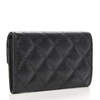 Chanel Caviar Quilted Flap Card Holder Black 3 of 9
