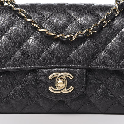 Chanel Caviar Quilted Mini Rectangular Flap Black 10 of 11