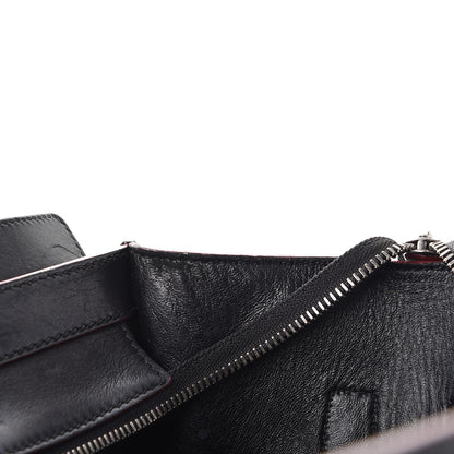 Celine Smooth Calfskin Mini Luggage Black Pink Trim 12 of 27