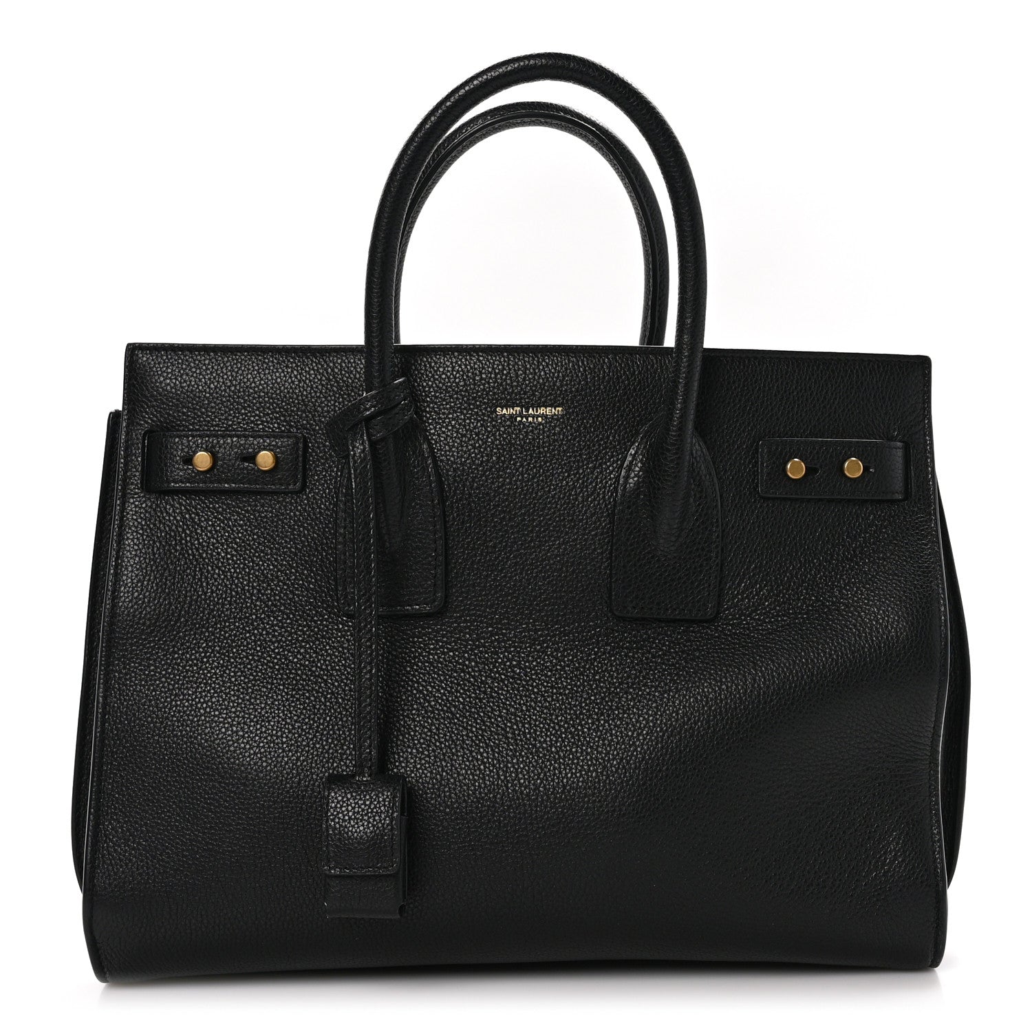 Saint Laurent Grained Calfskin Small Supple Sac De Jour Black 1 of 12