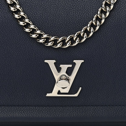 Louis Vuitton Calfskin Lockme II Chain Bag BB Marine Rouge 8 of 10