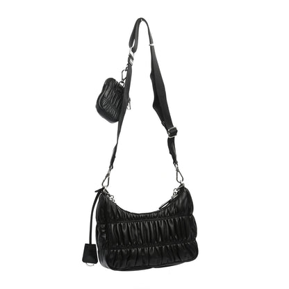 Prada Nappa Gaufre Re-Edition 2005 Shoulder Bag Black 3 of 12